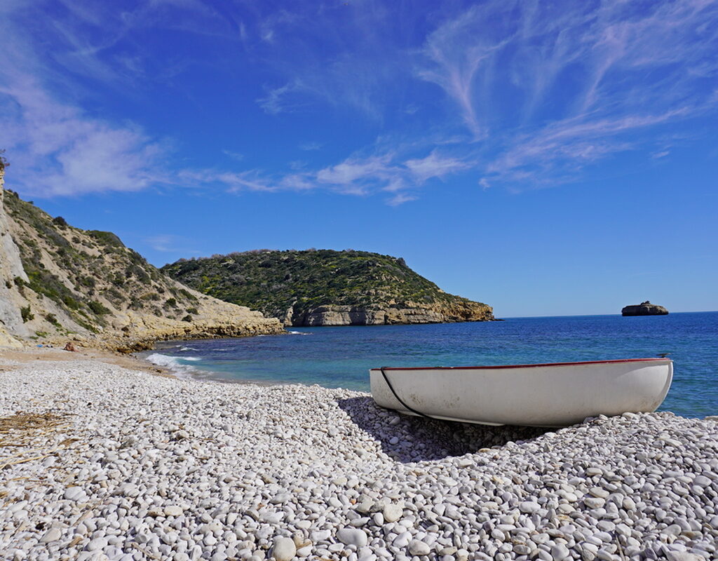 Wonen in Jávea nabij Cala Portixol met uitzicht op zee