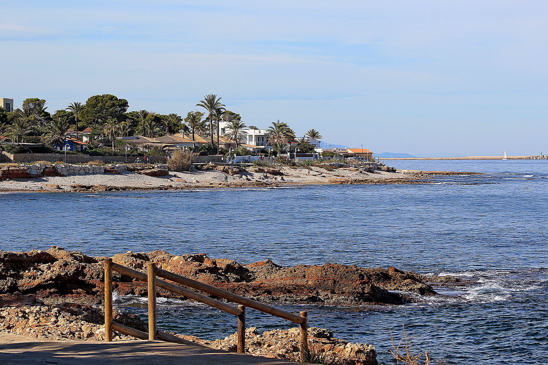 Uitzicht op zee bij Las Rotas in Dénia aan de Costa Blanca Noord