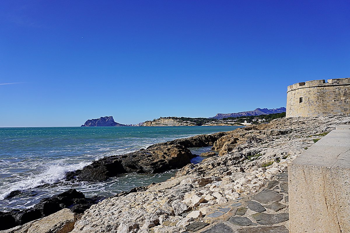Het Castell de Moraira met uitzicht op zee aan de Costa Blanca Noord